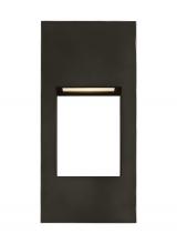 VC Studio Collection 8557793S-71 - Testa modern 2-light LED outdoor exterior small wall lantern in antique bronze finish with satin etc