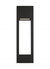 VC Studio Collection 8857793S-12 - Testa modern 2-light LED outdoor exterior extra-large wall lantern in black finish with satin etched