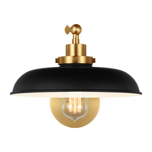 VC Studio Collection CW1141MBKBBS - Wellfleet Single Arm Wide Task Sconce