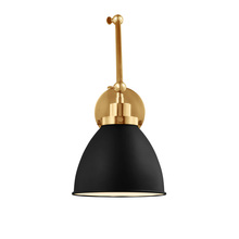 VC Studio Collection CW1161MBKBBS - Wellfleet Double Arm Dome Task Sconce