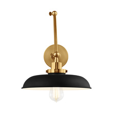 VC Studio Collection CW1171MBKBBS - Wellfleet Double Arm Wide Task Sconce