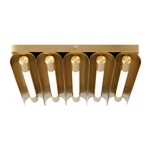VC Studio Collection KF1095BBS - Carson Five Light Flush Mount