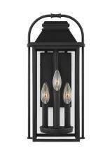 VC Studio Collection OL13200TXB - Wellsworth Transitional 3-Light Outdoor Exterior Small Lantern Sconce Light