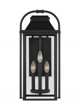 VC Studio Collection OL13201TXB - Wellsworth Transitional 3-Light Outdoor Exterior Medium Lantern Sconce Light