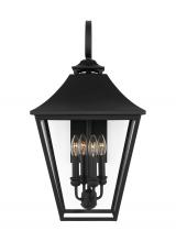 VC Studio Collection OL14404TXB - Galena Traditional 4-Light Outdoor Exterior Large Lantern Sconce Light