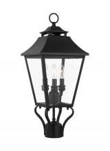 VC Studio Collection OL14406TXB - Galena Traditional 3-Light Outdoor Exterior Small Post Lantern