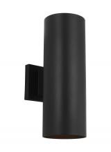 VC Studio Collection SLO1152TXB - Outdoor Cylinders Medium Two Light Wall Lantern
