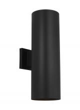 VC Studio Collection SLO1172TXB - Outdoor Cylinders Large Two Light Wall Lantern