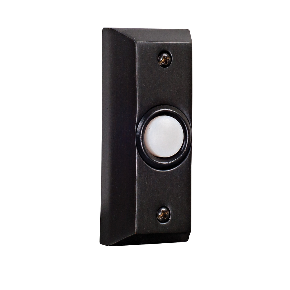 Surface Mount Rectangle Lighted Push Button in Bronze