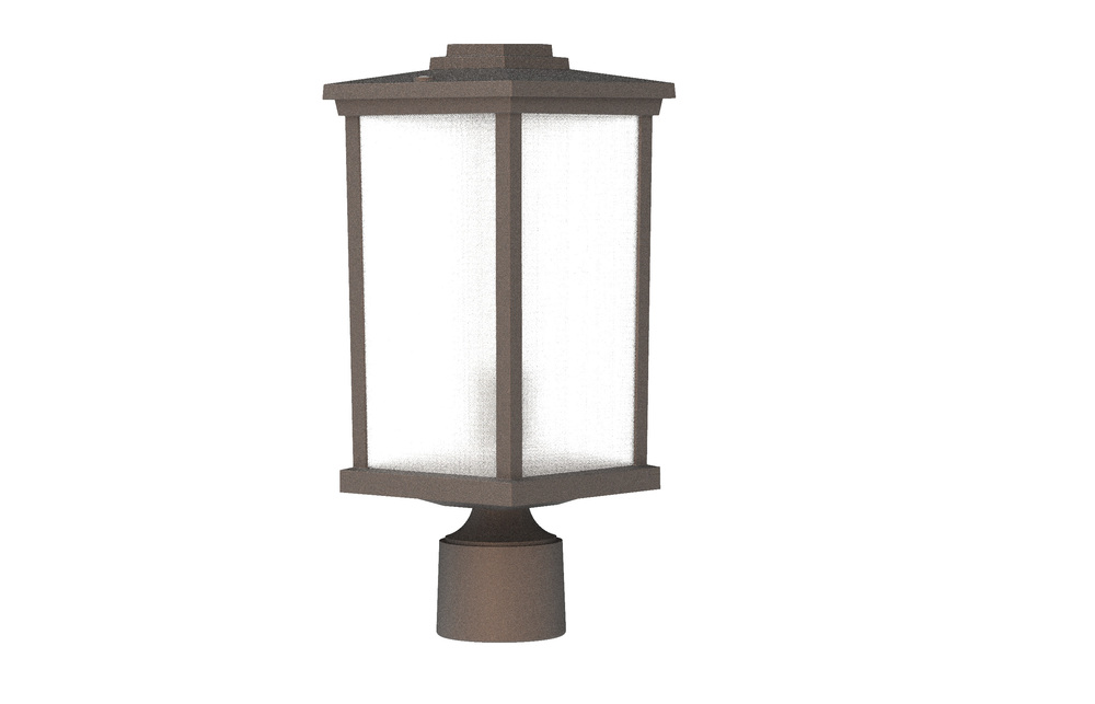 Resilience 1 Light Outdoor Post Mount in Bronze