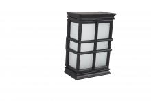 Craftmade CH1505-FB-WG - Hand-Carved Window Pane Chime in Flat Black w/ White Glass