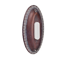 Craftmade BSOVL-RB - Surface Mount Oval LED Lighted Push Button in Rustic Brick