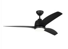 VC Fan Collection 3AVLCR54MBKD - Avila 54" Dimmable Integrated LED Indoor/Outdoor Coastal Black Ceiling Fan with Light Kit