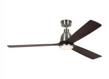 VC Fan Collection 3BRYSM60BSD - Bryden Smart 60" Dimmable Indoor/Outdoor Integrated LED Brushed Steel Ceiling Fan