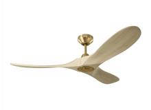 VC Fan Collection 3MAVSM52BBSWWO - Maverick Smart 52 Ceiling Fan in Burnished Brass with Washed White Oak Blades
