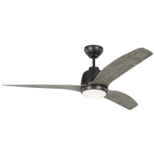 VC Fan Collection 3AVLR54AGPD - Avila 54" Dimmable Integrated LED Indoor/Outdoor Aged Pewter Ceiling Fan with Light Kit